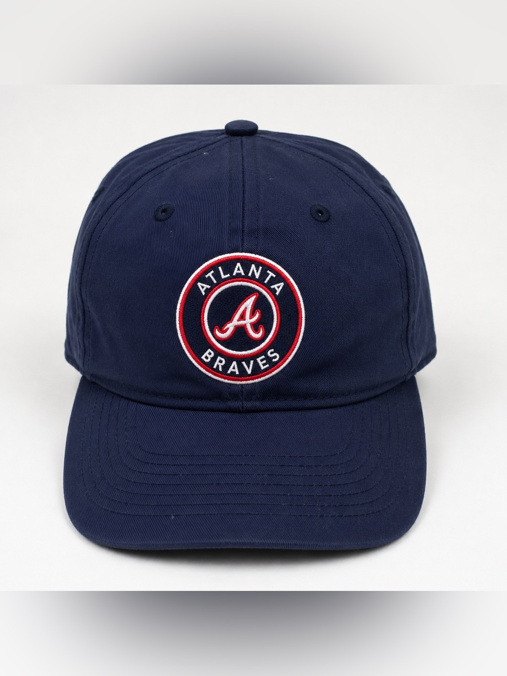 Vintage 90s Atlanta Braves MLB Hat Drew Pearson Navy Baseball Cap Adjustable